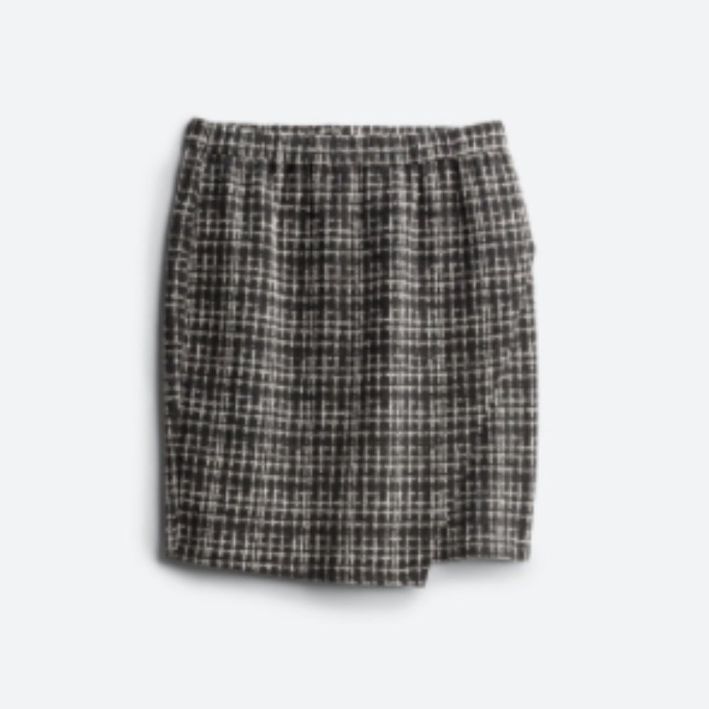 SKIES ARE BLUE Arisa Textured Skirt  1X | Black